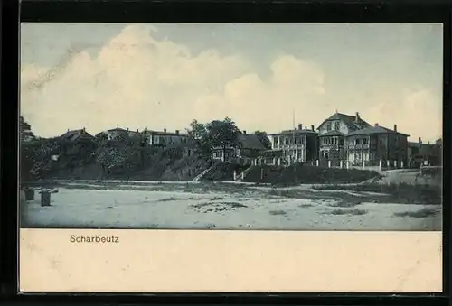 AK Scharbeutz / Ostseebad, Blick auf Strandhäuser