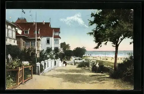 AK Scharbeutz / Ostseebad, Villen mit Meerblick