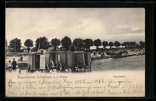 AK Scharbeutz / Ostseebad, Strandpartie im Augustusbad