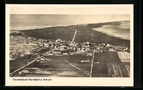 AK Norddorf / Amrum, Gesamtansicht, Luftbild