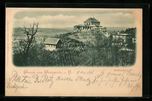 AK Gernrode a. H., Blick auf den Stubenberg