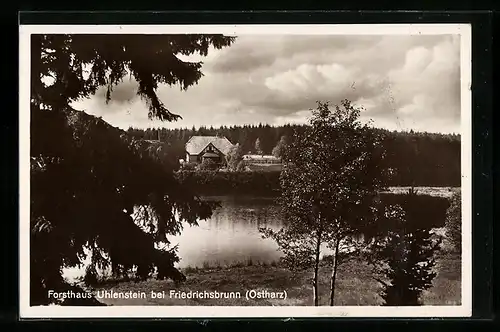 AK Friedrichsbrunn / Ostharz, Forsthaus Uhlenstein