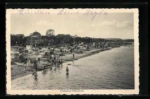 AK Scharbeutz, Badegäste am Ostseestrand