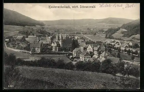 AK Klosterreichenbach /Schwarzwald, Gesamtansicht aus der Vogelschau