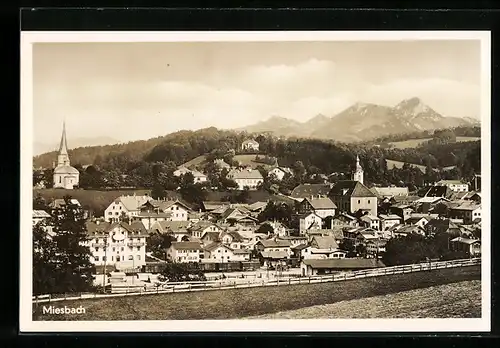 AK Miesbach, Totalansicht aus der Vogelschau