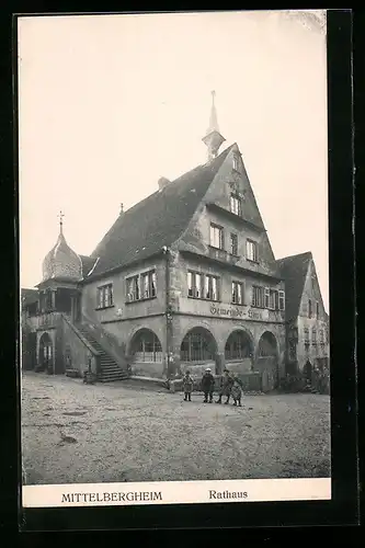 AK Mittelbergheim, Blick auf das Rathaus