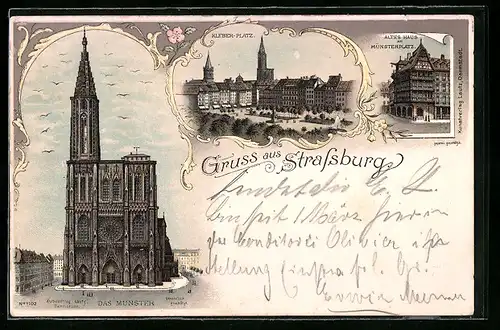 AK Strassburg, Das Münster, Kleberplatz