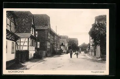 AK Morsbrunn, Blick in die Hauptstrasse