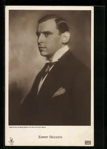 AK Schauspieler Ernst Reicher ernst blickend