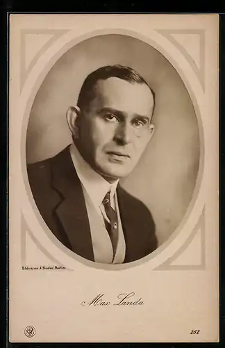 AK Schauspieler Max Landa im Portrait