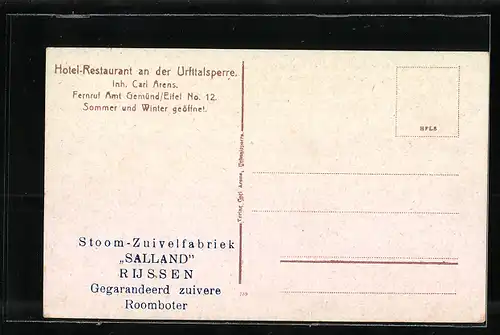 AK Gemünd /Eifel, Urfttalsperre, Sperrmauer, Wasser-Überlauf