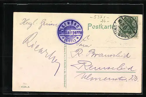 AK Gemünd /Eifel, Urfttalsperre, Gesamtansicht