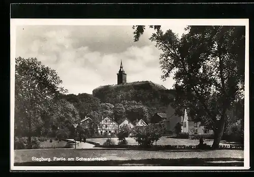 AK Siegburg, Partie am Schwanenteich