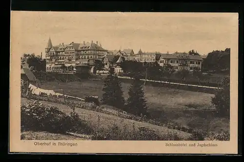 AK Oberhof in Thüringen, Schlosshotel und Jagdschloss