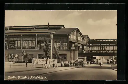 AK Berlin, Bahnhof Friedrichstr.