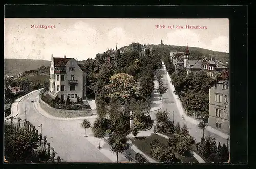 AK Stuttgart, Blick auf den Hasenberg