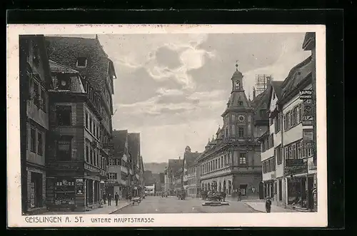 AK Geislingen a. d. Steige, Untere Hauptstrasse