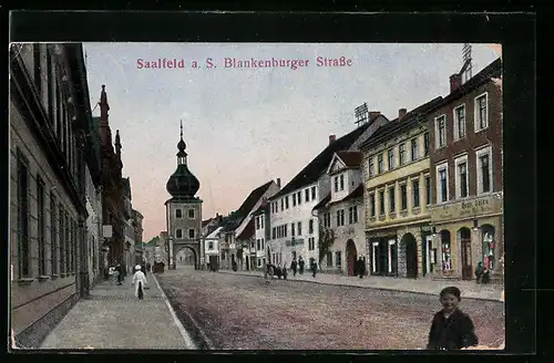 AK Saalfeld a. S., Blankenburger Strasse