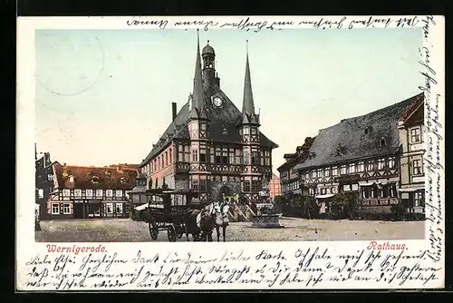 AK Wernigerode / Harz, Rathaus