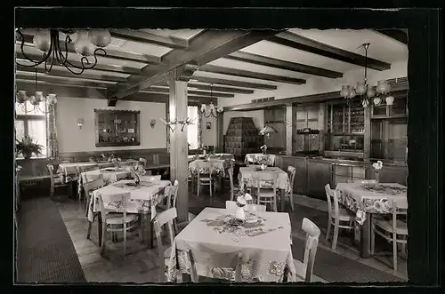 AK Furtwangen / Schwarzwald, Höhenhotel-Pension Neu-Eck, Schwarzwaldstube