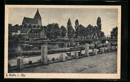 AK Mölln i. Lbg., Blick zur Kirche