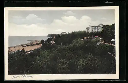 AK Grömitz / Ostsee, Blick zum Hotel Zur schönen Aussicht