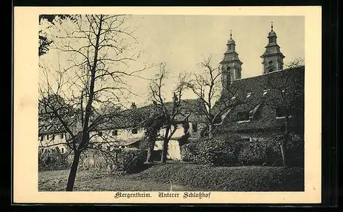 AK Bad Mergentheim, Unterer Schlosshof