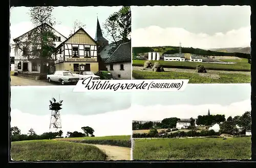 AK Wiblingwerde / Sauerland, Gasthof Heinrich Winkhaus, Ortsansicht
