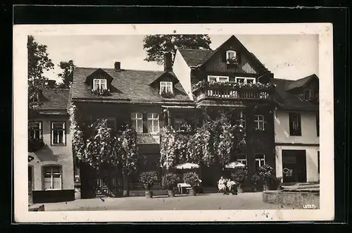 AK Leutenberg / Thür., Hotel-Pension L. Schmidt