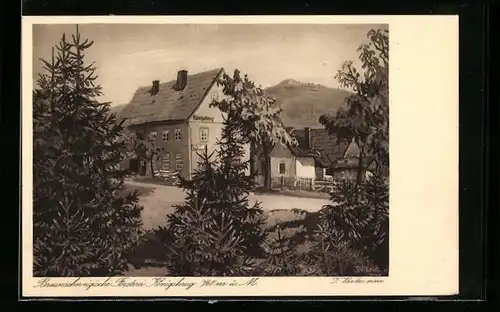 AK Braunlage / Harz, Gasthaus Braunschweigische Försterei Königskrug