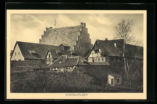 AK Schmalkalden, Ortspartie mit Fachwerkhäusern