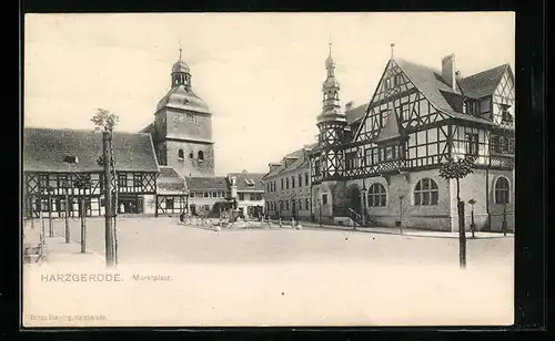 AK Harzgerode, Marktplatz