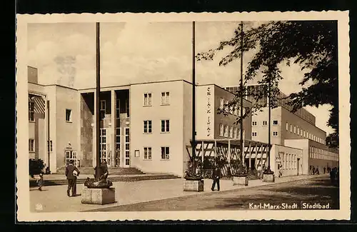 AK Karl-Marx-Stadt, Stadtbad