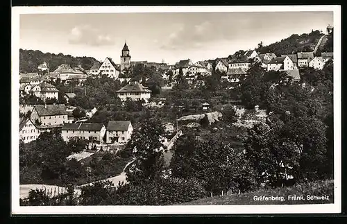 AK Gräfenberg / Fränk. Schweiz, Ortsansicht aus der Vogelschau