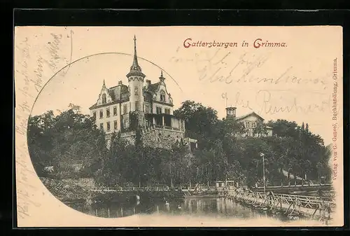 AK Grimma / Sa., Hotel Gattersburg