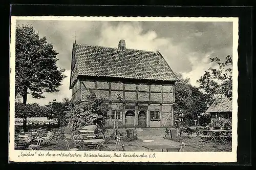 AK Bad Zwischenahn, Gasthaus Spieker des Ammerländischen Bauernhauses