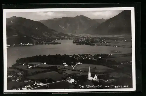 AK Bad Wiessee-Süd, Totalansicht vom Flugzeug aus