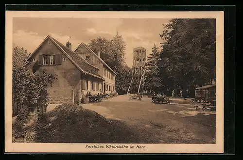 AK Gernrode /Harz, Forsthaus Viktorshöhe