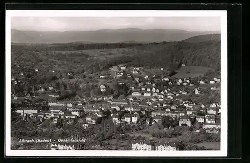 AK Lörrach (Baden), Gesamtansicht aus der Vogelschau