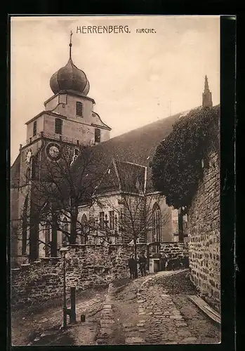 AK Herrenberg, Blick zur Kirche