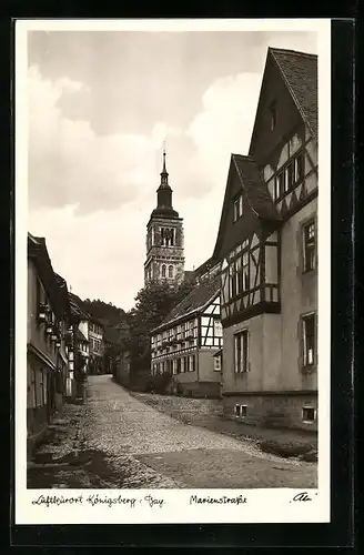 AK Königsberg /Bayern, Marienstrasse