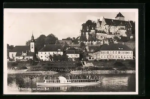 AK Mainberg bei Schweinfurt, Teilansicht mit Schloss Mainberg