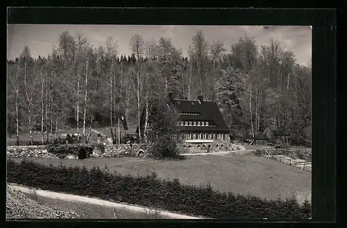 AK Rittersgrün /Erzgeb., Jugendherberge Ernst Scheffler