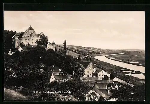 AK Mainberg bei Schweinfurt, Teilansicht mit Schloss Mainberg