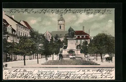 AK Schweinfurt, Rückertdenkmal