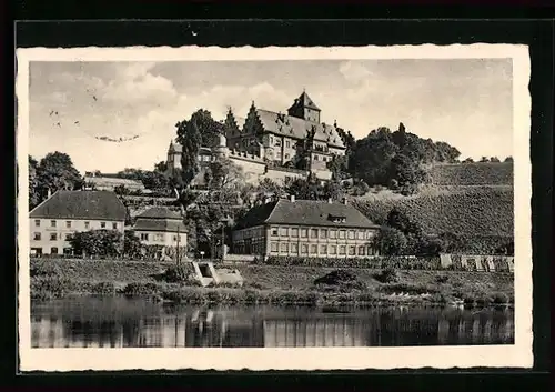 AK Mainberg bei Schweinfurt am Main, Blick zum Schloss