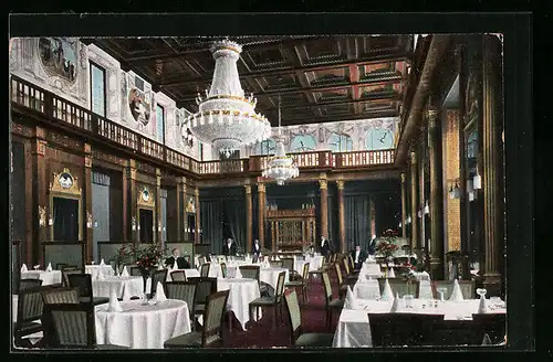 AK Wiesbaden, Neues Kurhaus-Weinsalon