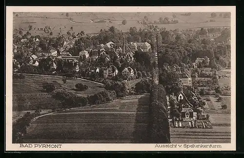 AK Bad Pyrmont, Aussicht vom Spelunkenturm