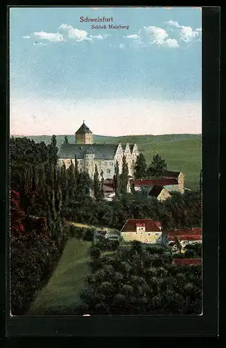 AK Mainberg bei Schweinfurt, Blick zum Schloss Mainberg