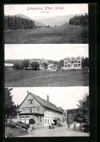 AK Schmücke (Thür. Wald), Berghotel und Gasthaus